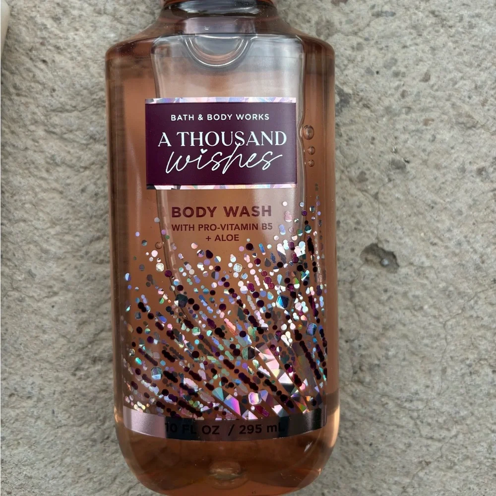 Bath&body works “A thousand wishes” body lotion and body wash